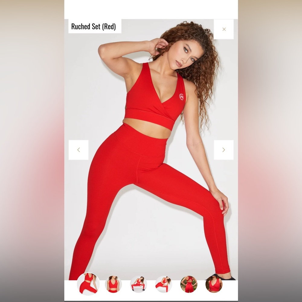 JOIE IN LIFE Ruched Set - Red